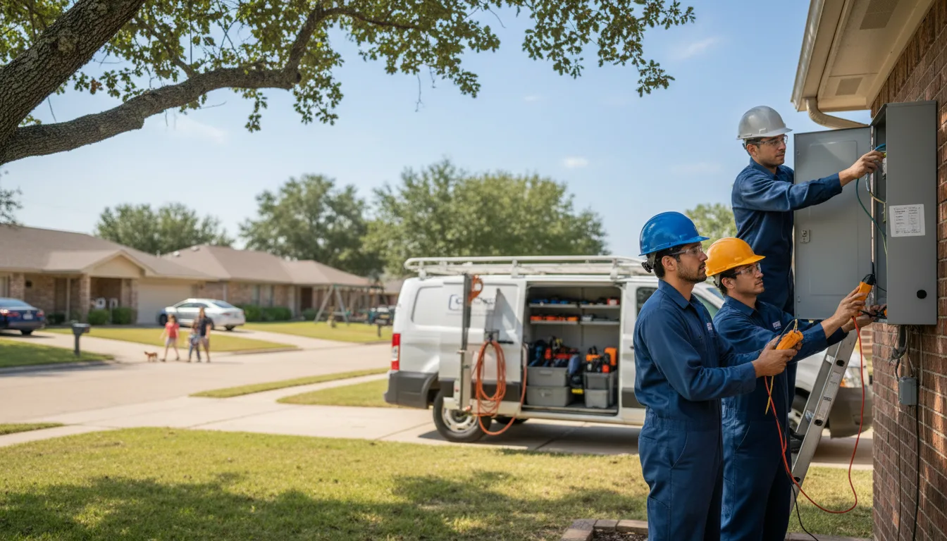 Certified electrician providing emergency electrical services in Choctaw, OK